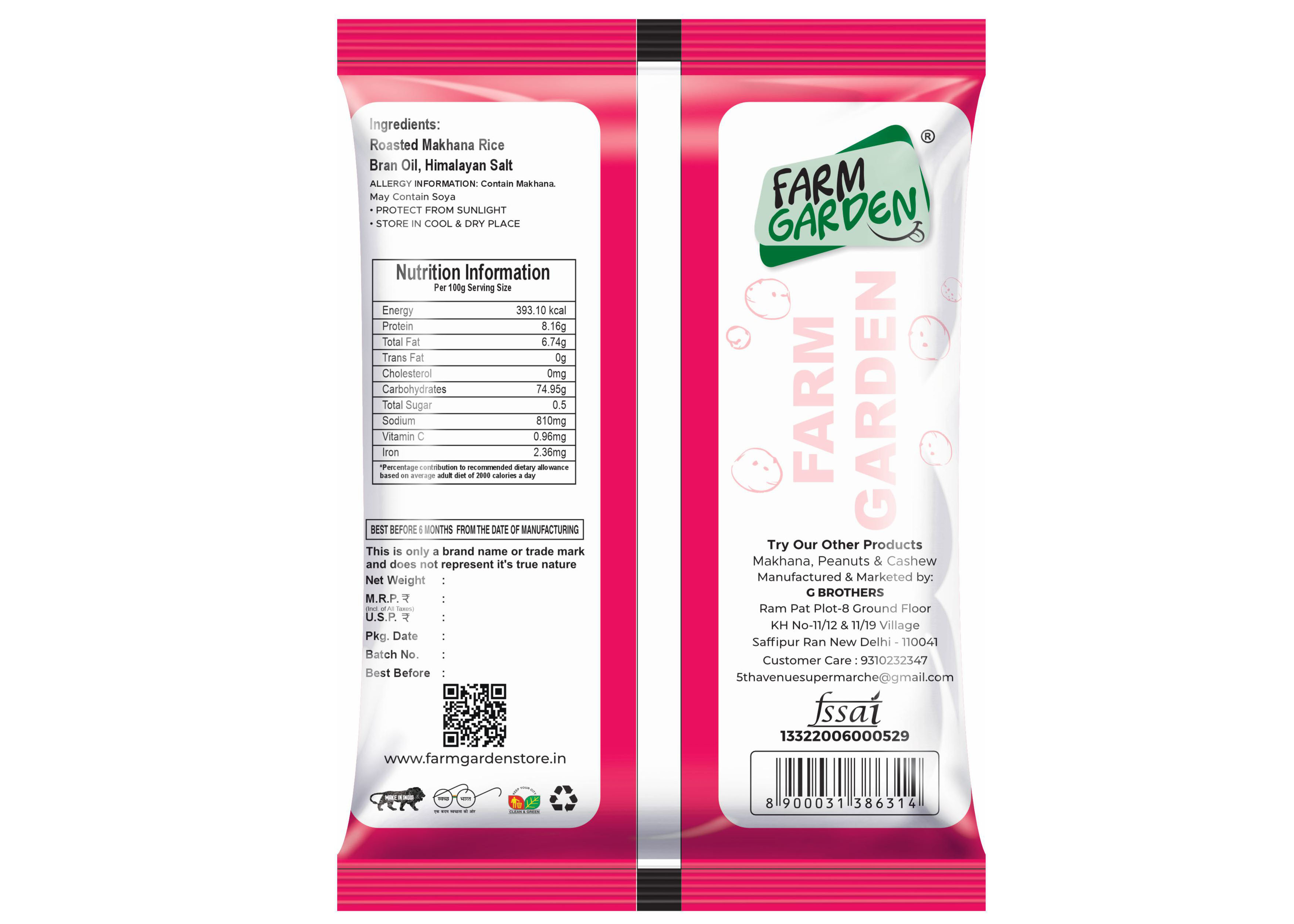 Combo Pack (Tandoori ,Himalayan Pink Salt , Mint Makhana ,Indian makhana , Peri Peri  Makhana , Pink Salt Makhana