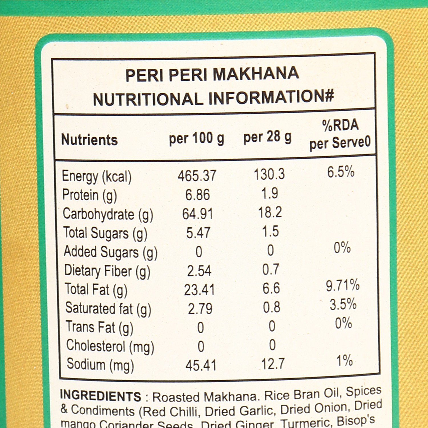 Cheese & Herbs Makhana 70g