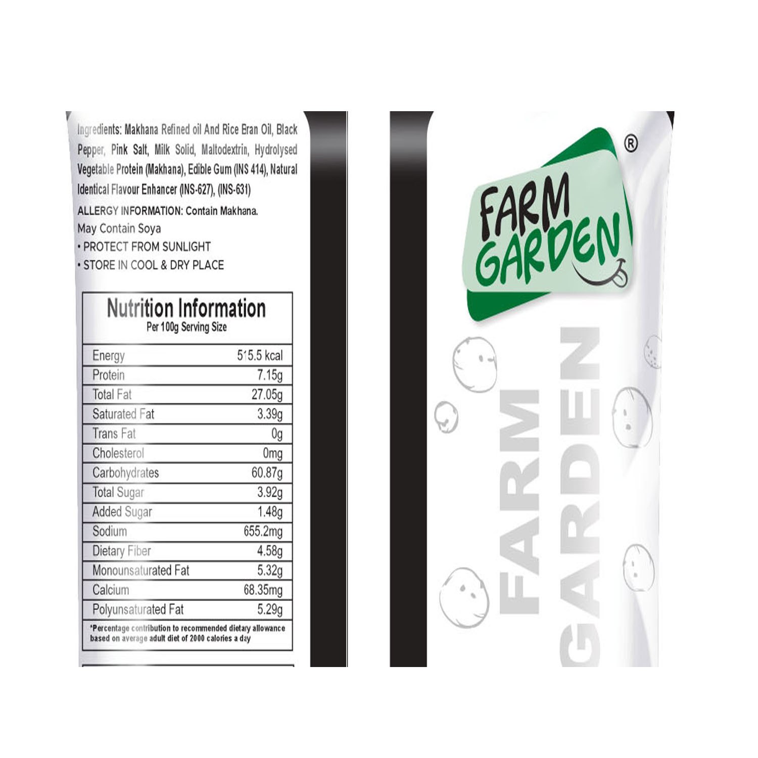 Pink salt & Black Pepper makhana  20g