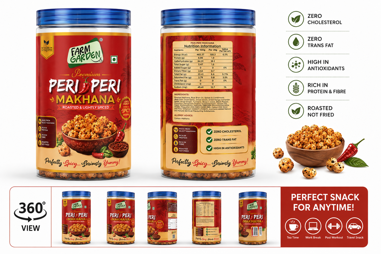 Peri-Peri Makhana (Baked Foxnut)