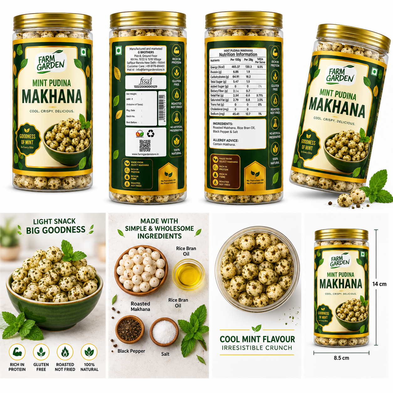 Mint Makhana (Baked Foxnut)
