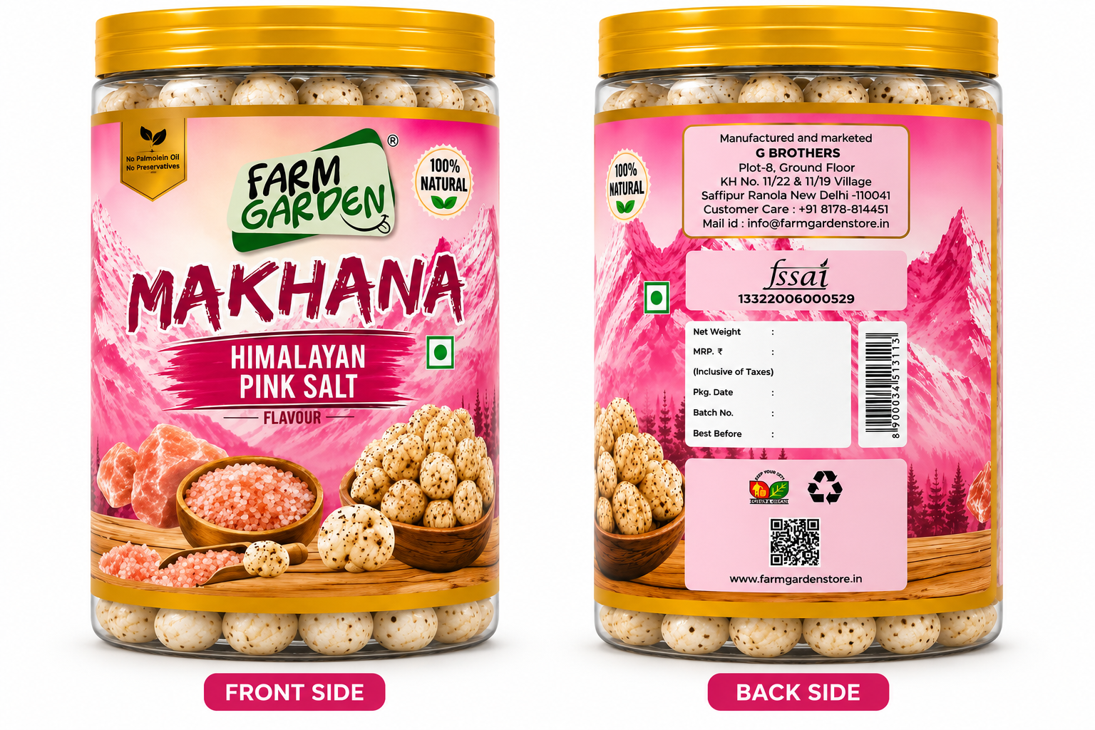 Himalayan Pink Salt (Baked Foxnut )