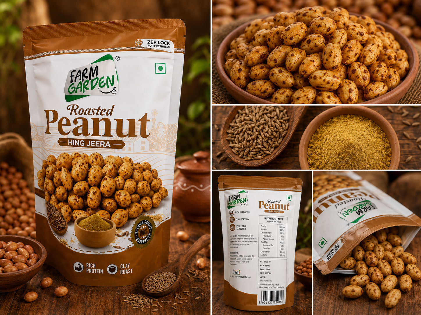 FARM GARDEN PEANUT ROASTED HING JEERA 140GM