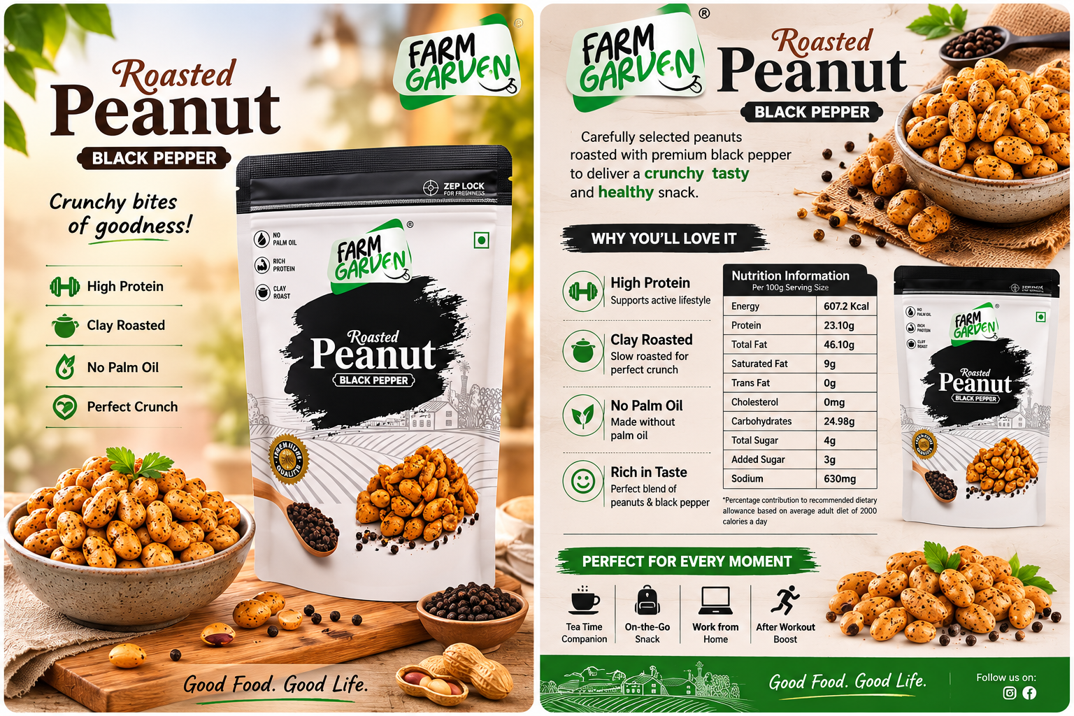 FARM GARDEN PEANUT ROASTED BLACK PEPPER 140GM