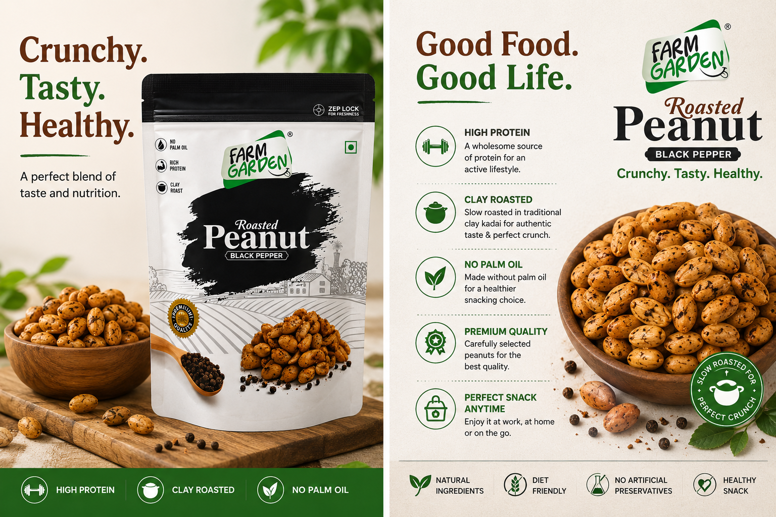 FARM GARDEN PEANUT ROASTED BLACK PEPPER 140GM