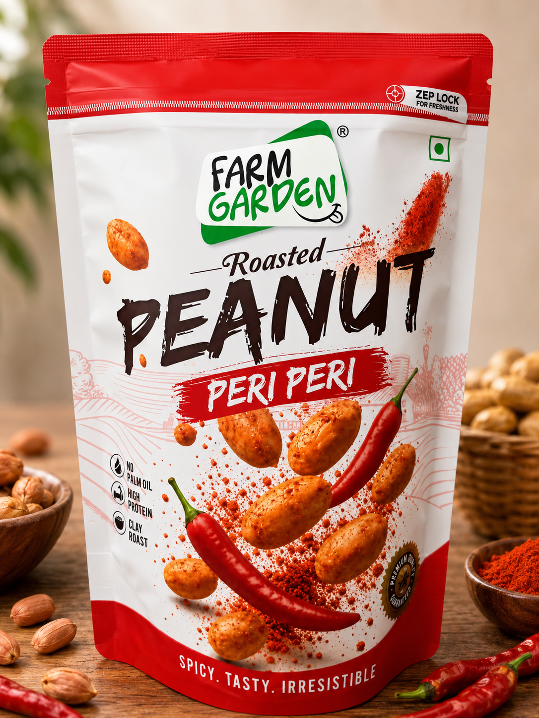 FARM GARDEN PEANUT ROASTED PERI PERI 140GM